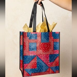 3/$15 Natural Life bandana print reusable bag